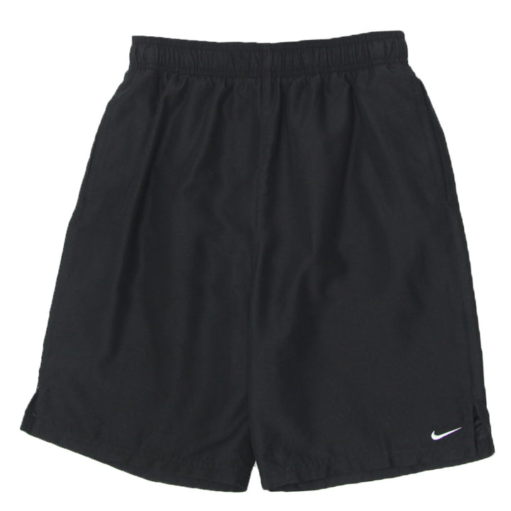 Mens Nike Swoosh Embroidered Black Shorts