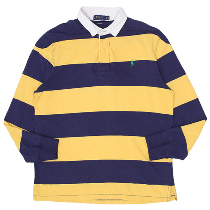 Mens Polo Ralph Lauren Custom Fit  Striped Rugby Shirt