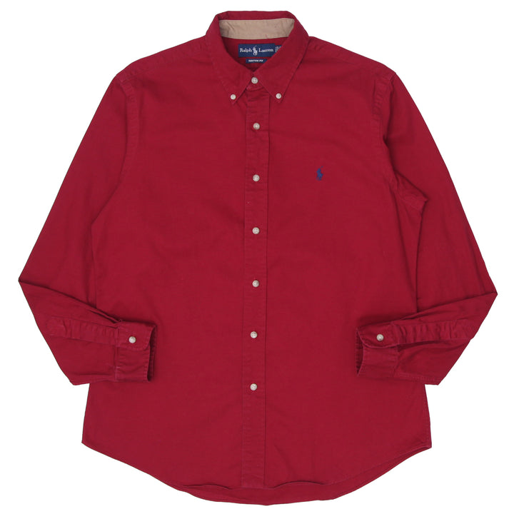 Mens Ralph Lauren Custom Fit Shirt Red