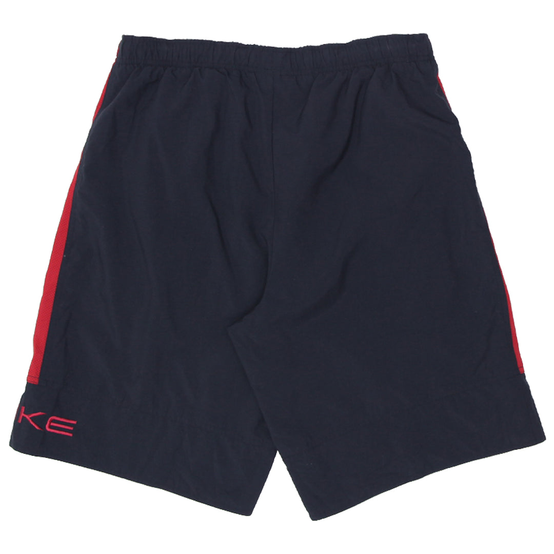 Mens Nike Embroidered Red Mesh Black Shorts