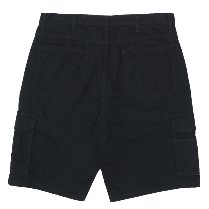 Mens Wrangler Black Cargo Shorts