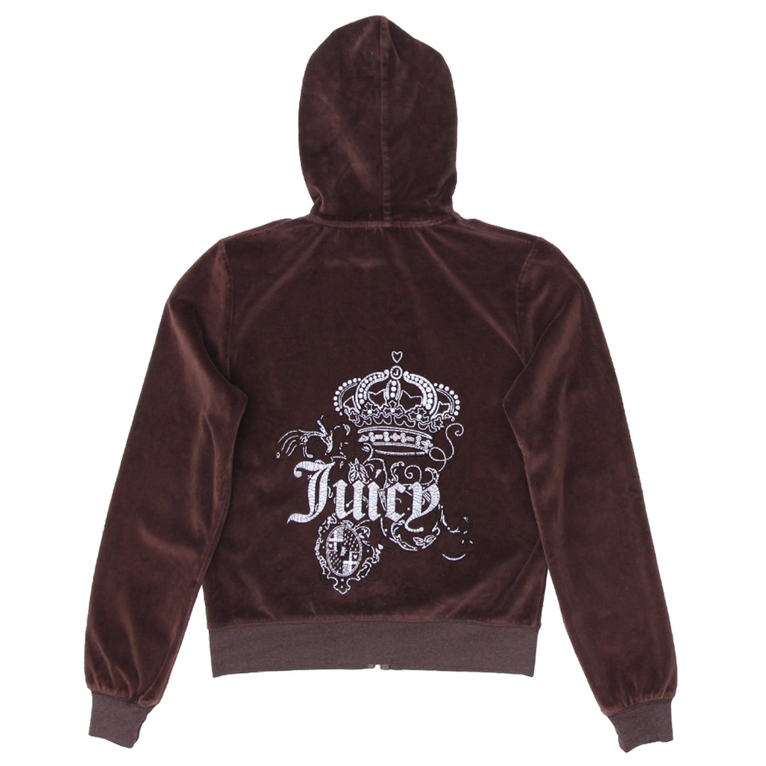 Y2K Juicy Couture Full Zip Velour Track Hoodie