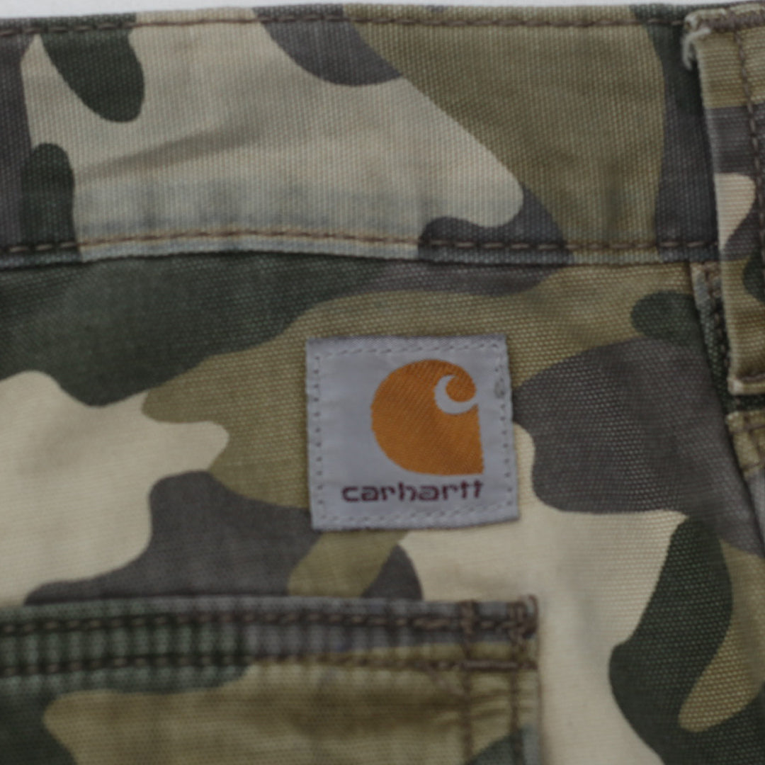 Mens Carhartt Relaxed Fit Camouflage Cargo Shorts