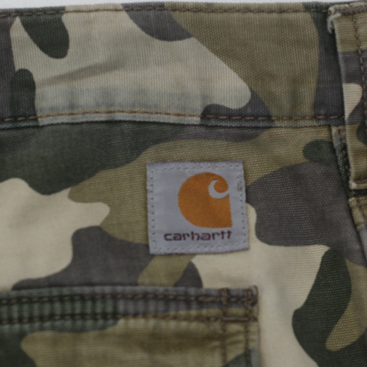 Mens Carhartt Relaxed Fit Camouflage Cargo Shorts