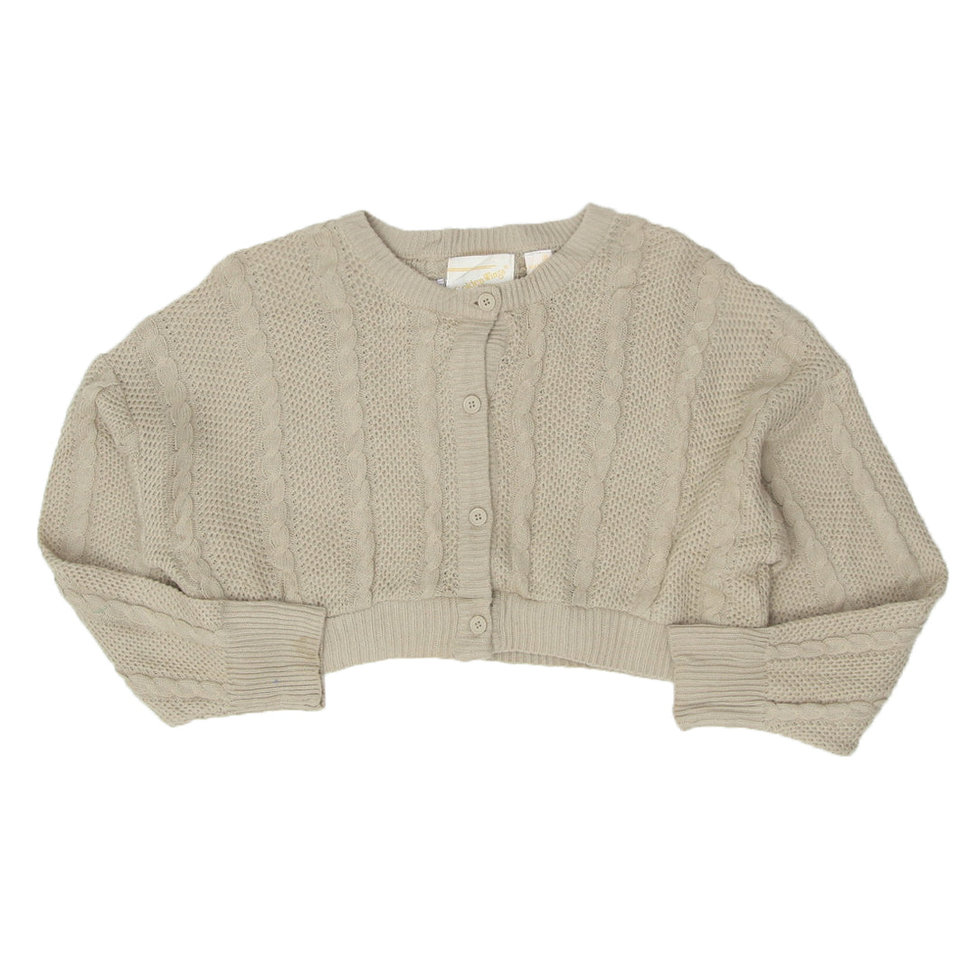 Rework Cable Knit Crop Sweater
