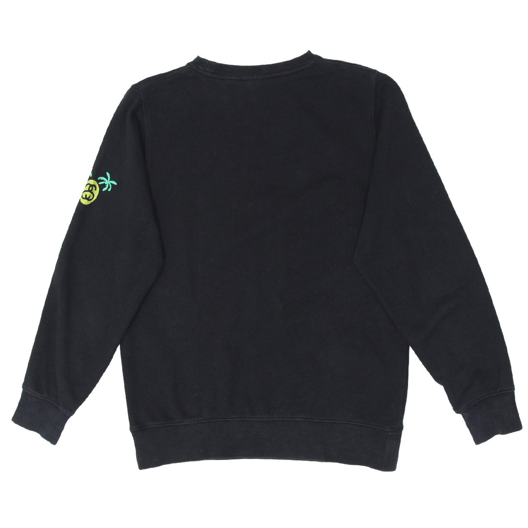 Mens Stussy Skateboard Black Crewneck Sweatshirt