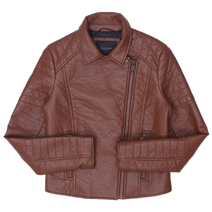 Ladies Marc New York Brown Leather Jacket