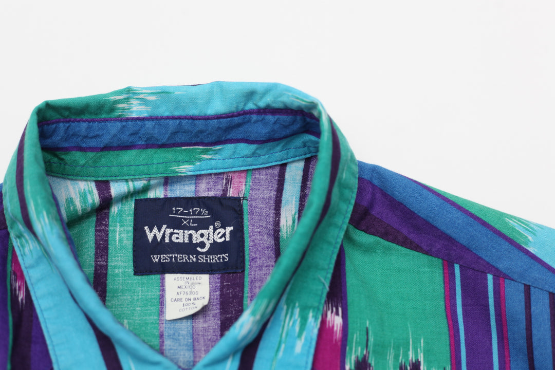 Vintage Wrangler Striped Western Shirts