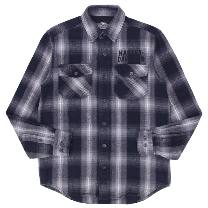 Mens Harley Davidsons Plaid Flannel Shirts