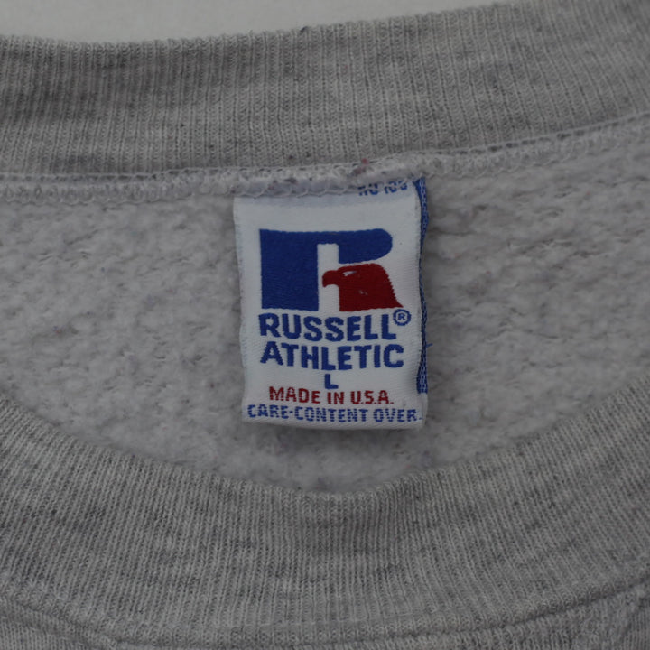 Vintage Russell Athletic Michigan University Sweatshirt Made in USA Gray L