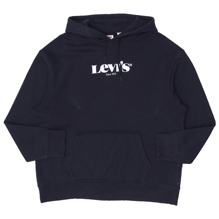 Mens Levi's Relaxed Fit Black Pullover Hoodie