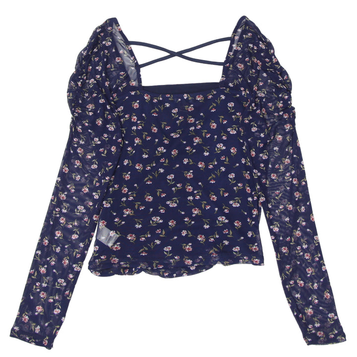 Ladies Streetwear Society Mesh Floral Top