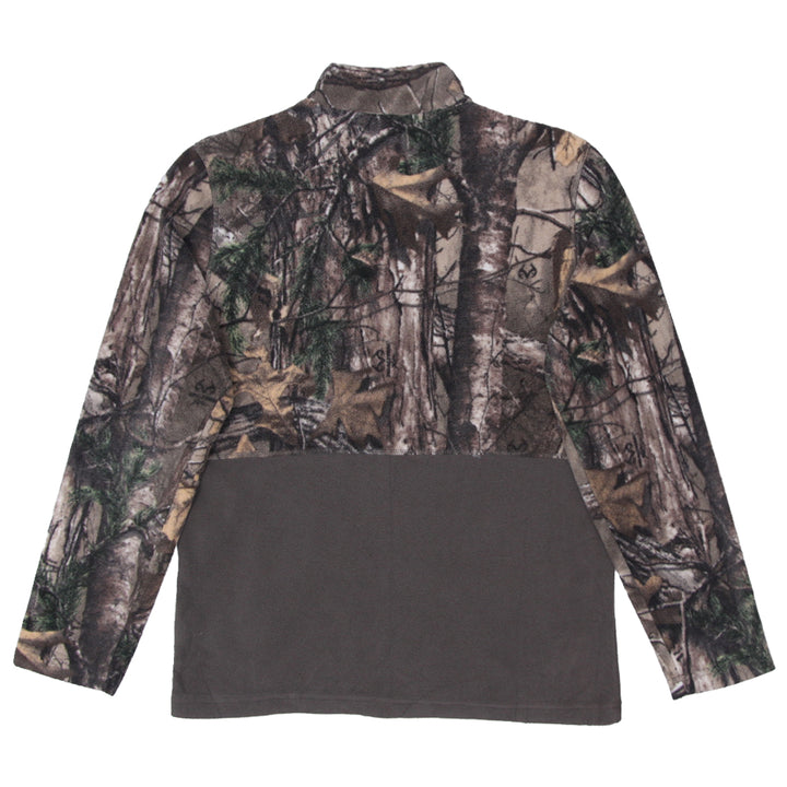 Mens Realtree Forest Camo Fleece Jacket