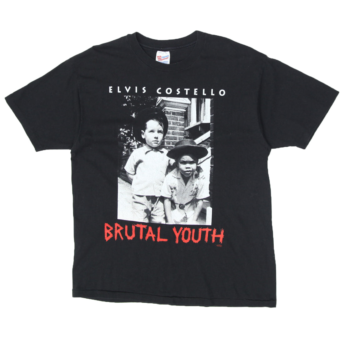 Vintage Elvis Costello Brutal Youth T Shirt S.Stitch Made In USA Hanes Fashion Rerun Vintage