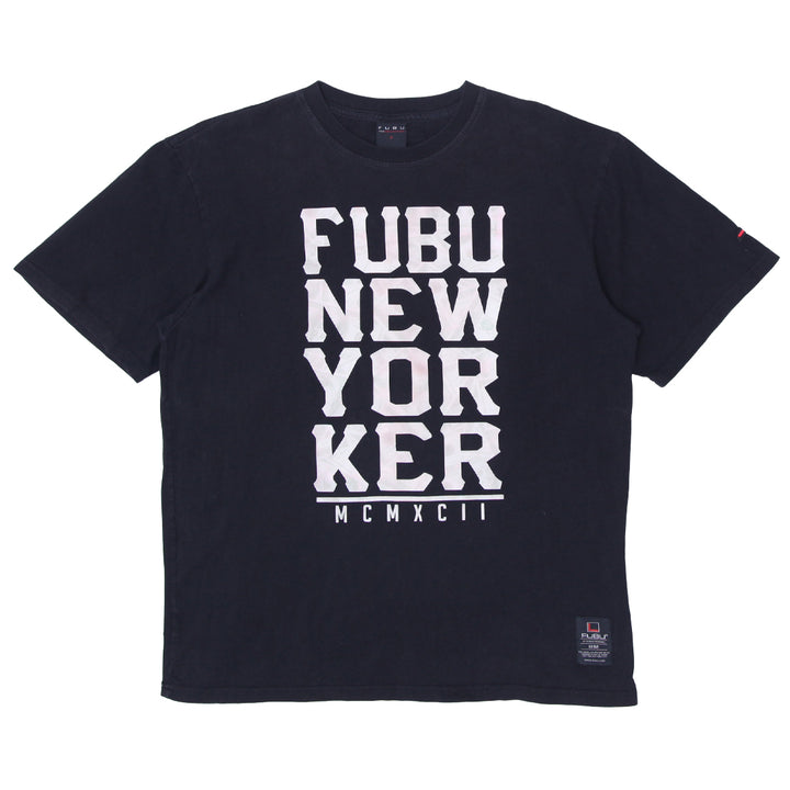 Mens Fubu New YorkerT-Shirt Black