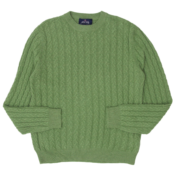 Mens Allen Solly 100% 2 Ply Cable Knit Cashmere Sweater