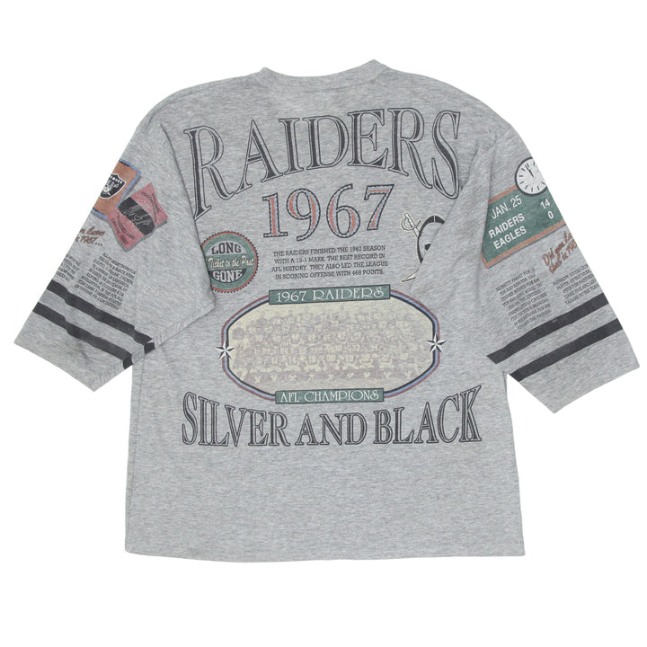 1992 Vintage NFL Raiders Super Bowl Champions T-Shirt S. Stitch Made in USA XL