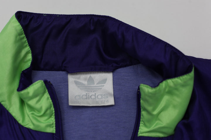 Vintage Adidas Embroidered Full Zip Windbreaker Jacket