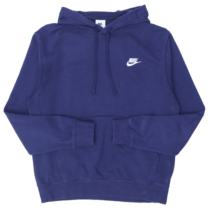 Mens Nike Embroidered Navy Pullover Hoodie