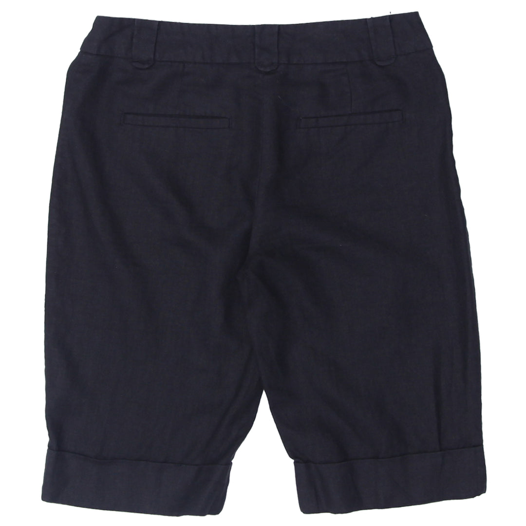 Ladies RW&Co Black Linen Shorts