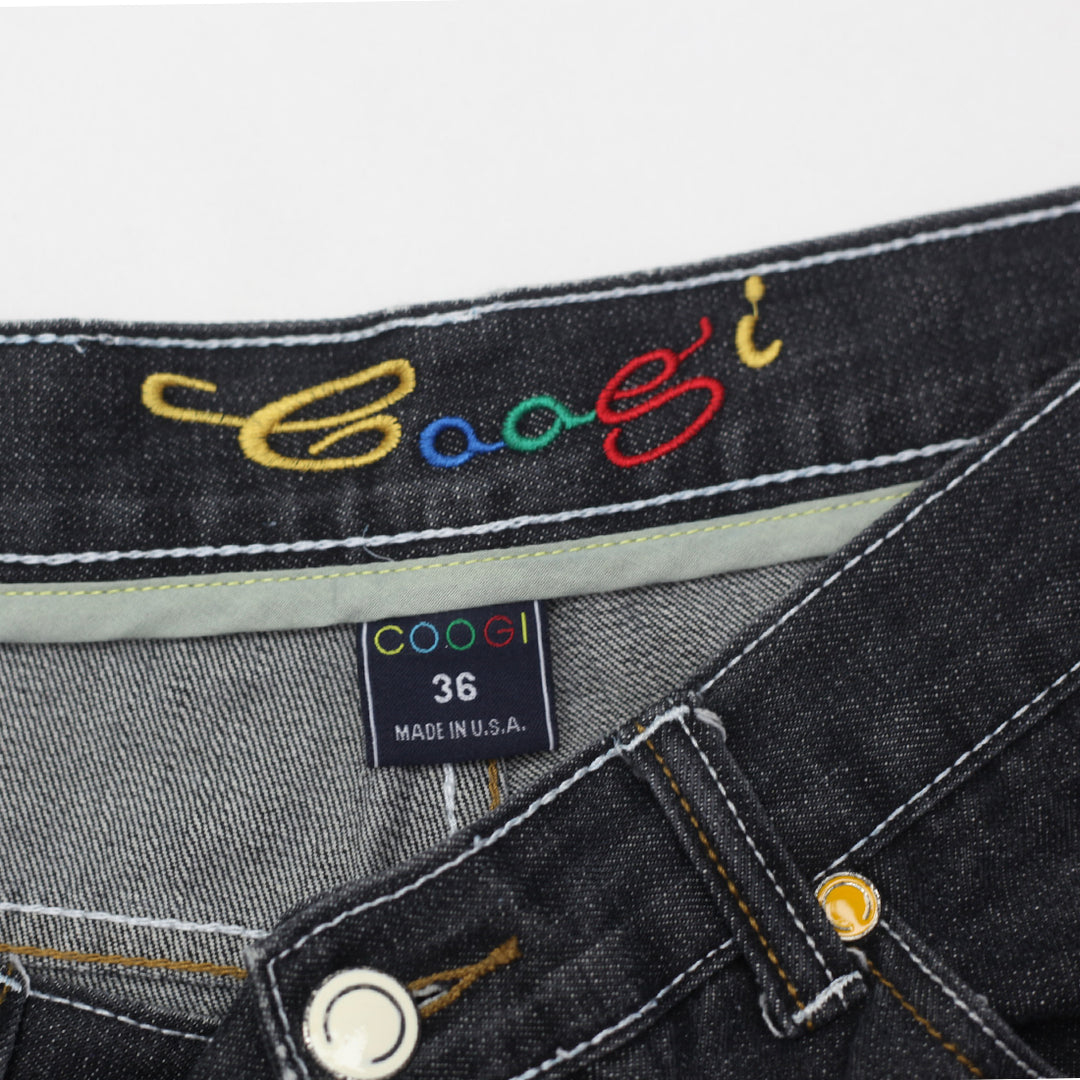 Vintage Coogi Embroidered Ripped Baggy Jeans Made In USA