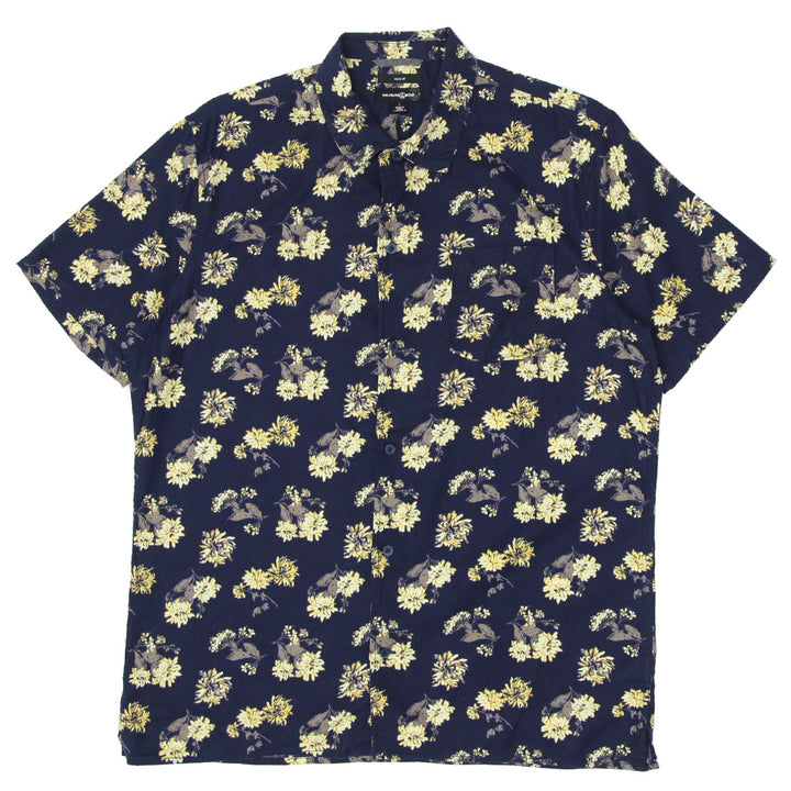 Mens Treasure & Bond Trim Fit Floral Short Sleeve Shirt