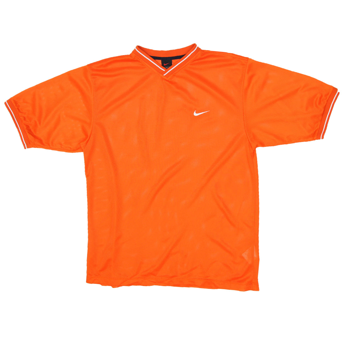 Orange and shop white nike shirt