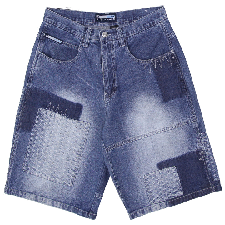 Mens Y2K Southpole Patched Denim Jorts