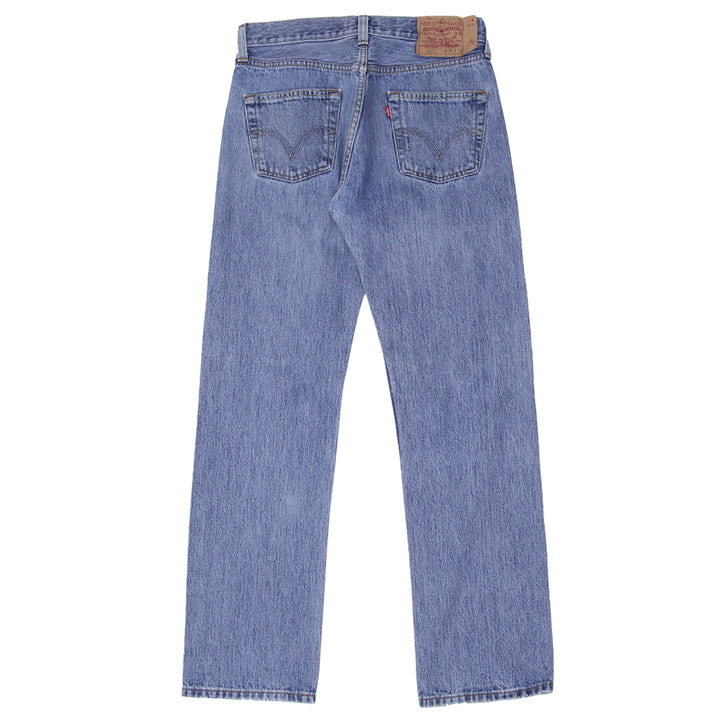 Mens Levi Strauss 501 Button Fly Straight Leg Jeans