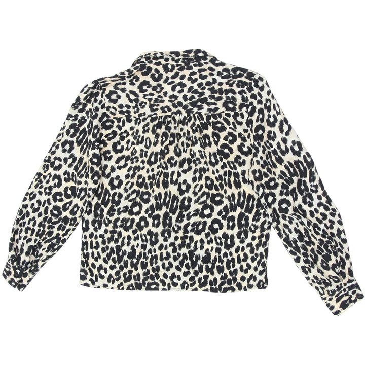 Ladies Topshop Leopard Print Long Sleeve Top