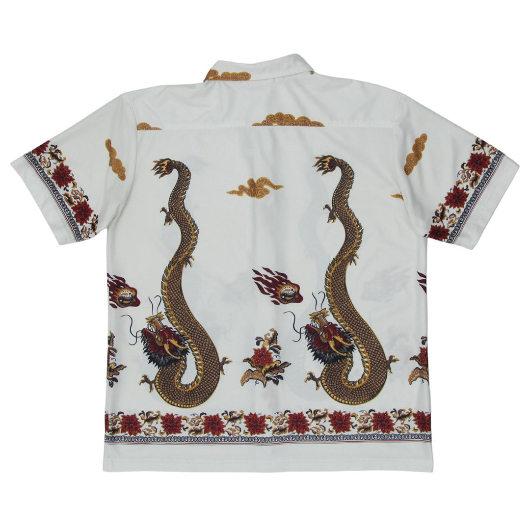 Mens Dragon Print Short Sleeve Shirts