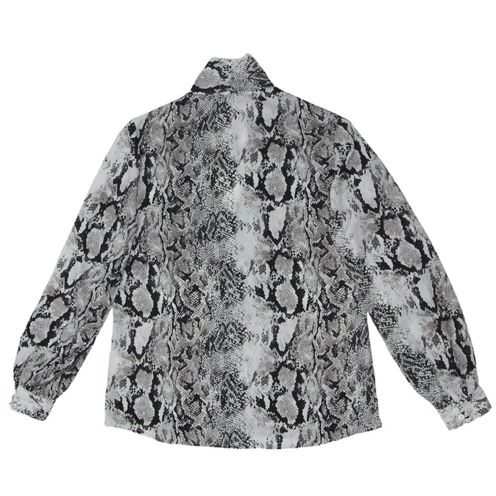 Ladies Dotti Snakeskin Print Long Sleeve Top