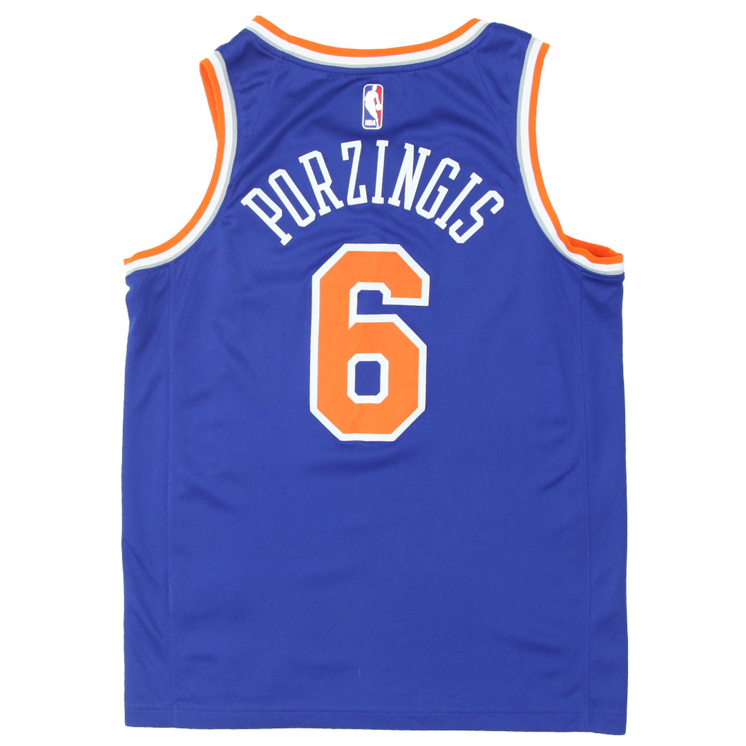 Mens NBA Nike New York #6 Porzingis Jersey