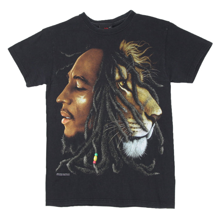 Mens Zion Rootswear Bob Marley Lion Head T-Shirt