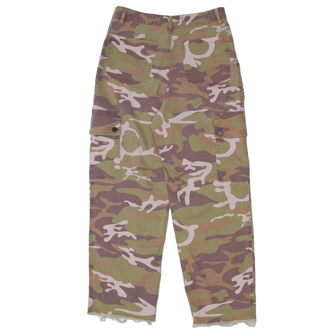Ladies Hollister Ultra High Rise Camo Cargo Mom Jeans Fashion Rerun Vintage