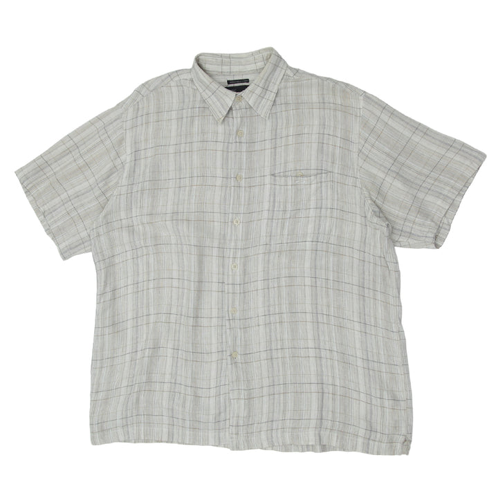 Mens Marc Edwards Washable Linen Short Sleeve Shirt