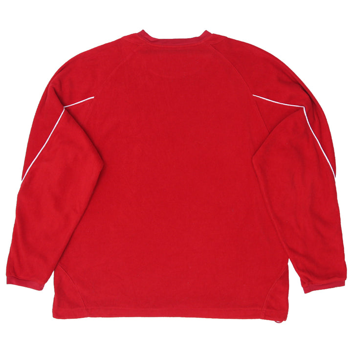 Mens Adidas Wisconsin Football Fleece Sweatshirt Red