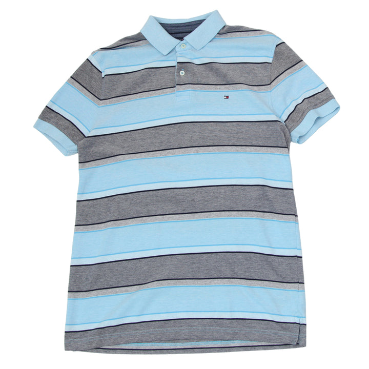 Mens Tommy Hilfiger Custom Fit Striped Polo T-Shirt