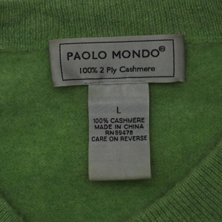 Mens Paolo Mondo 100% 2 Ply Cashmere Sweater