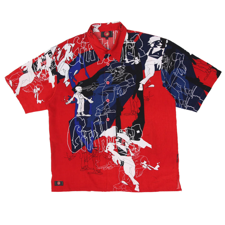 Mens Printed Short Sleeve Shirt