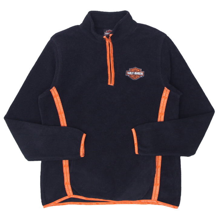 Ladies Harley Davidson Quarter Zip Fleece Pullover