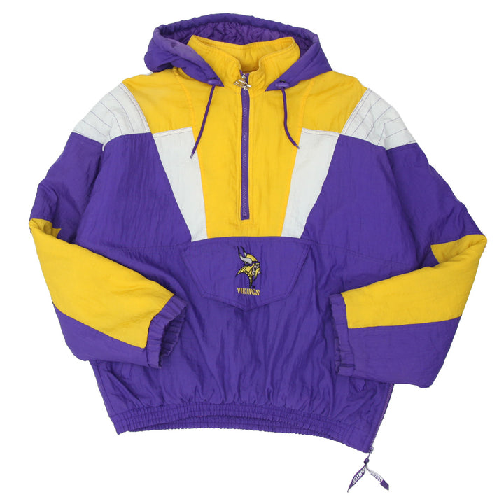 Vintage NFL Pro Line Starter Minnesota Vikings Quilted Hooded Jacket