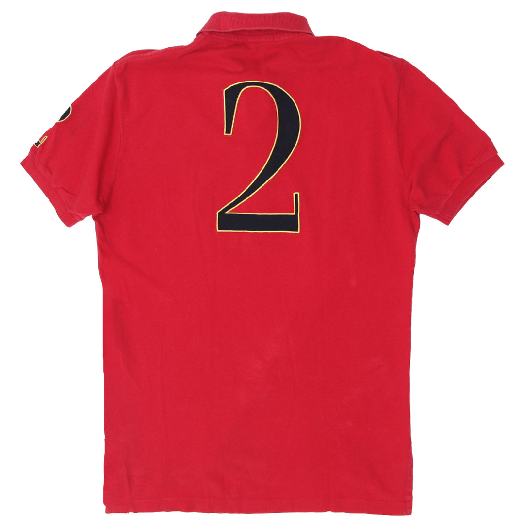 Mens Polo by Ralph 2 Black Watch Polo T-Shirt Red