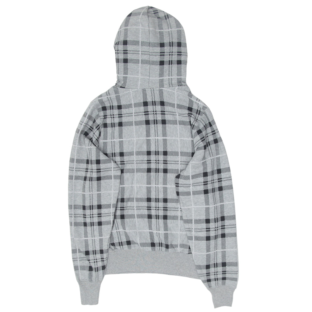 Mens Champion Reverse Weave Plaid Pullover Hoodie