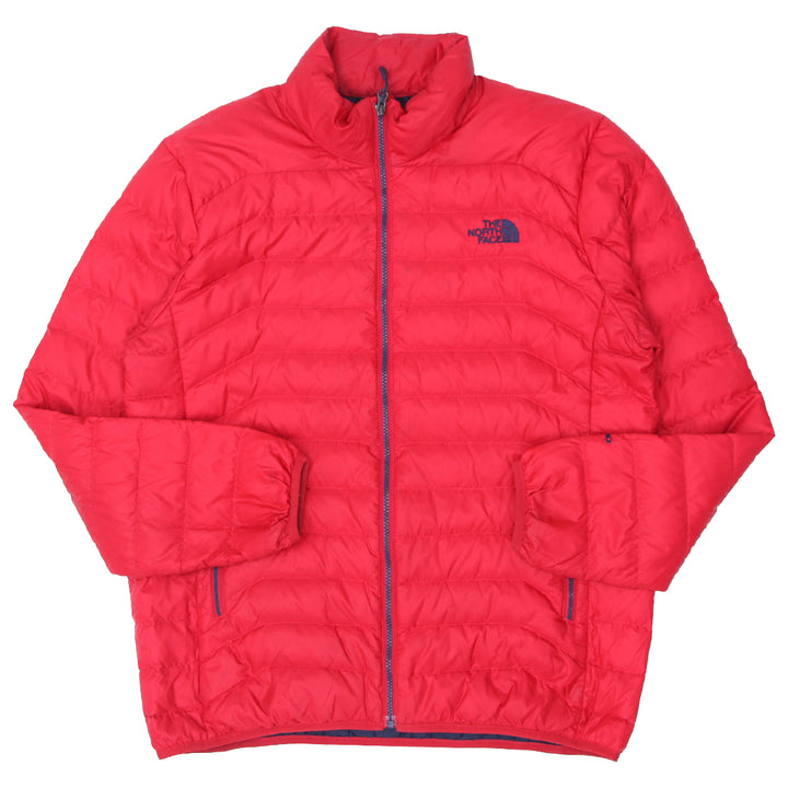 Mens Embroidered The North Face Full Zip Quilted Puffer Jacket