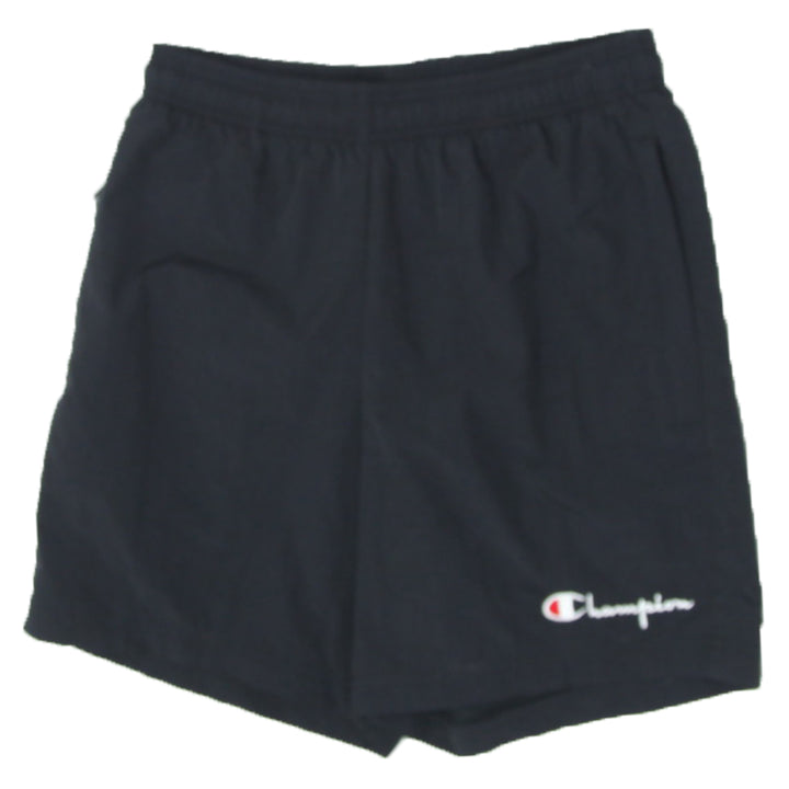 Mens Champion Embroidered Black Sports Shorts