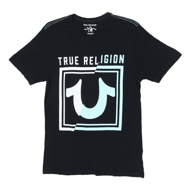 Mens True Religion Printed Balck T-Shirt