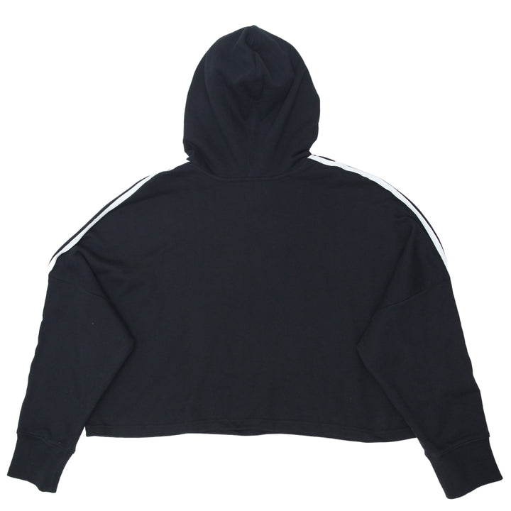 Ladies Adidas Trefoil Embroidered Crop Hoodie