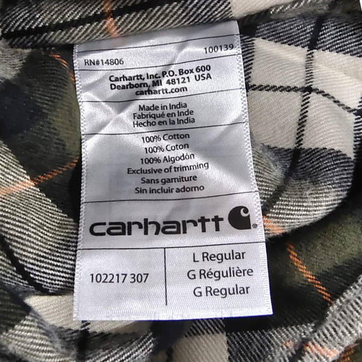 Mens Carhartt Relaxed Fit Plaid Flannel Shirt