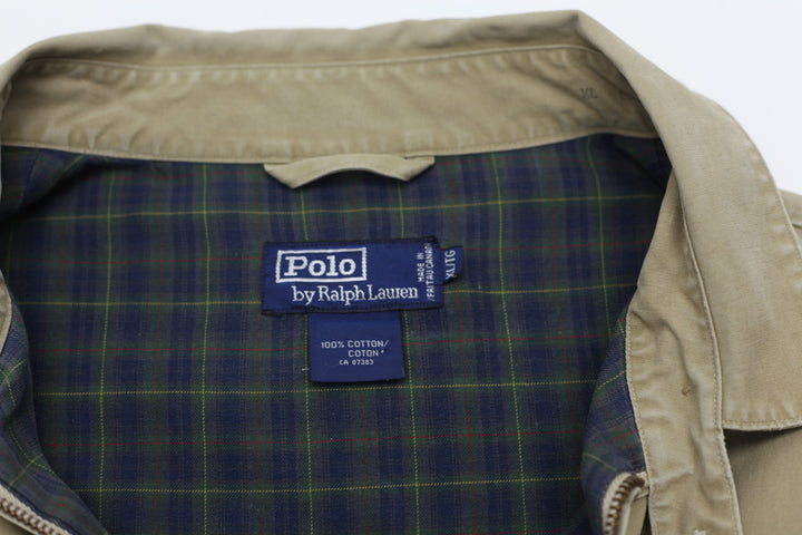 Vintage Polo by Ralph Lauren Plaid Lined Harrington Jacket